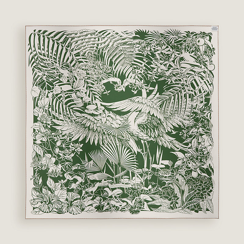 Flamingo Party Tattoo double face scarf 90 | Hermès USA